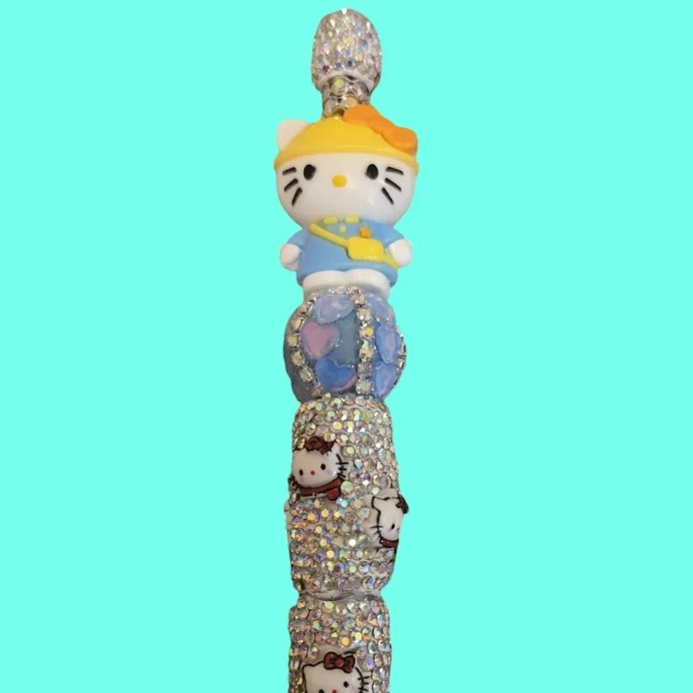 Hello Kitty Rhinestone Ink Pen~ New!! - Picture 3 of 4